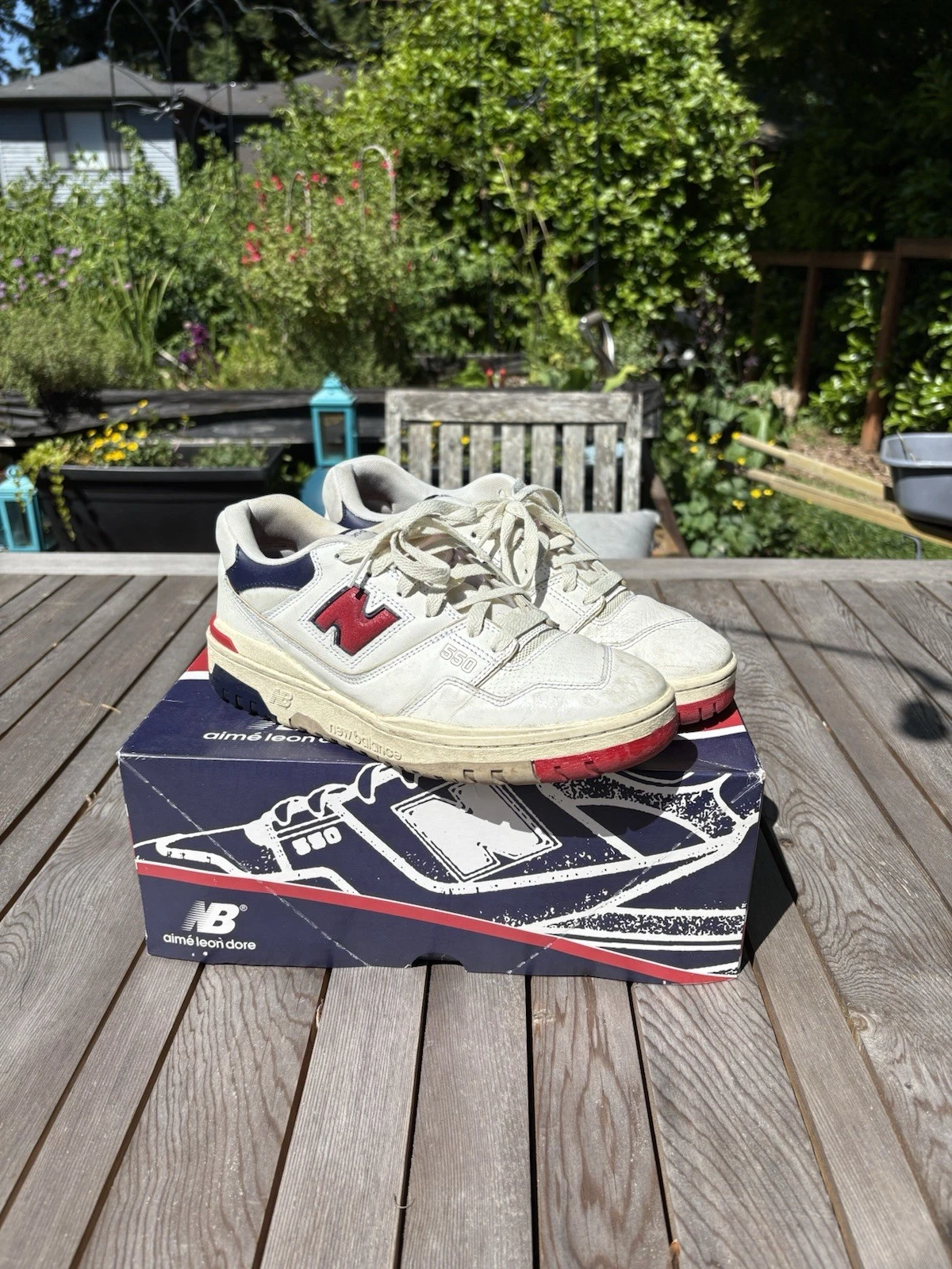 Taglia 8 5 Uomo New Balance Aimé Leon Dore x 550 Rosso Navy