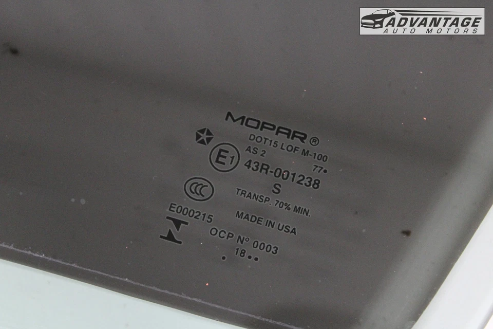 Jeep Cherokee 2014-2022 puerta delantera izquierda lado conductor ventana cristal mopar OEM Foto 4 de 4