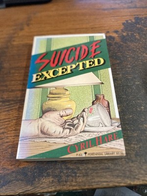 Suicide Excepted Cyril Hare 1983 Perennial Library Mystery Novel