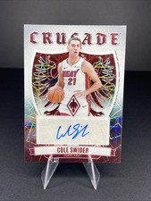 Cole Swider 2023-24 Panini Phoenix Crusade Signatures Auto Silver Lazers 42/99