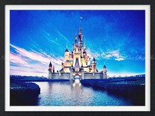 Peel-and-Stick Wall Poster Disney World Night  Cinderella Castle 784 585mm
