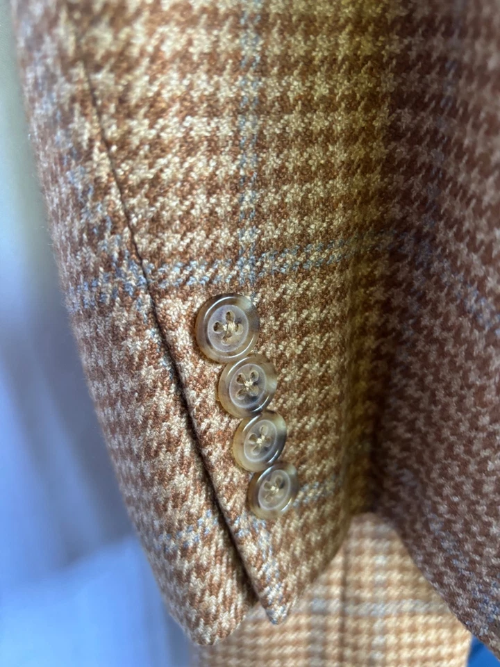 ABRIGO DEPORTIVO BLAZER DE CACHEMIR SEDA ERMENEGILDO ZEGNA FOR WILKES BASHFORD TALLA 58L Foto 2 de 4