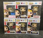 6 Funko Pop! Wonder Woman Lot #330, 378, 383, 390, 392, 405
