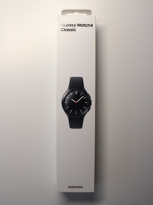 Samsung Galaxy Watch4 Classic 46mm Edelstahlgehäuse mit Kautschukarmband
