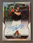 2023 Bowman Chrome Draft Tommy Troy 1st Speckle Refractor Auto #66/71