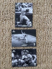 2024 Topps Black & White Phillies Team Lot (3) Schmidt/Bohm/Wheeler
