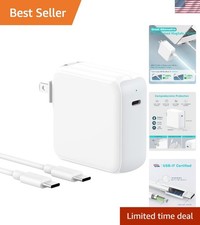 70W USB-C Power Adapter with 6.6ft Cable   Fast Charge for MacBook Air/Pro, iPad