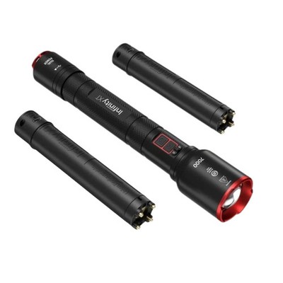Infinity X1 7000L Dual Power Rechargeable Flashlight 7000 Lumens
