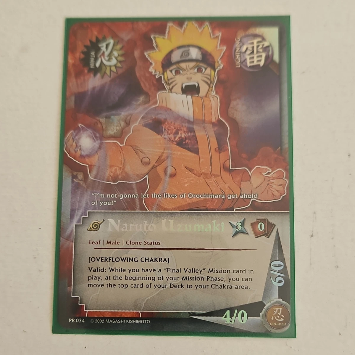 Individual Trading Card Games Naruto CCG Promo in English for sale