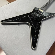 Custom Electric Guitar Washburn Dimebag Caibei Lightning Black Hardware Mahogany