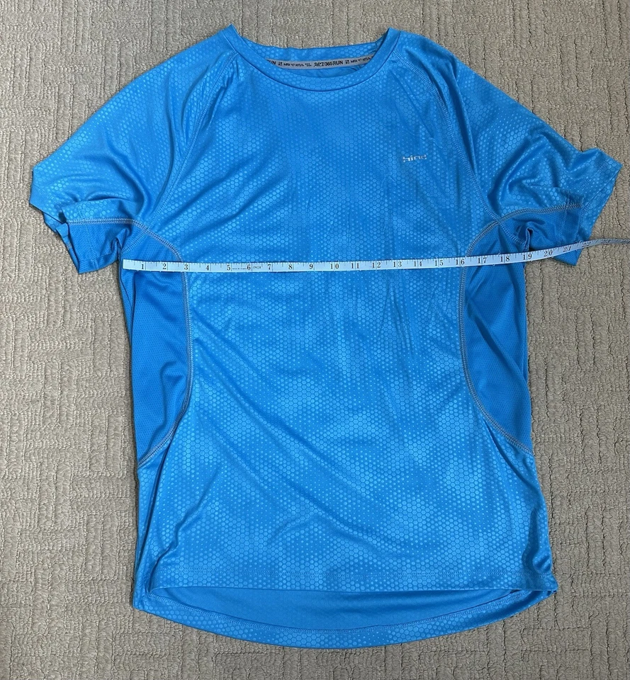 Men's Hind Athletic Running Blue Reflective Short Sleeve T Shirt Medium NWOT - Image 3 of 4