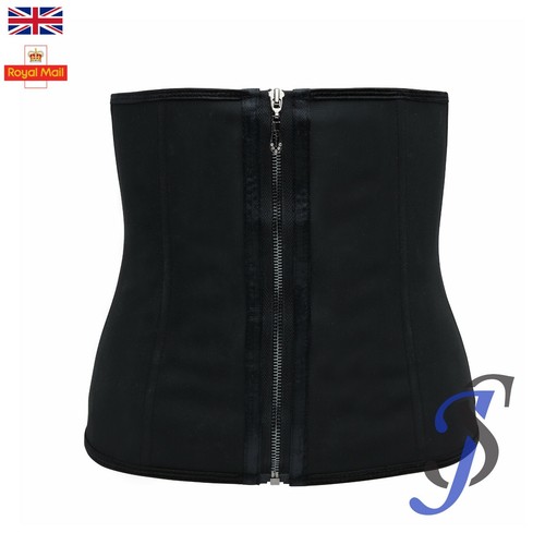 Waist Trainer, Strong Waist Cincher, Latex, Zip, Hooks, Slim Waist