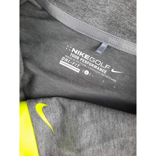 Nike Golf Dri-Fit Women's Large Tour Performance Polo Shirt Short Sleeve Gray - Picture 5 of 8