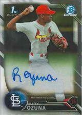 Raffy Ozuna 2016 Bowman Chrome autograph auto RC rookie card