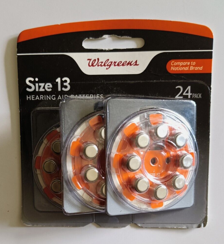 Walgreens Hearing Aid Batteries 24 Pack Size 13 Exp. 3/25 - BRAND NEW IN PACKAGE