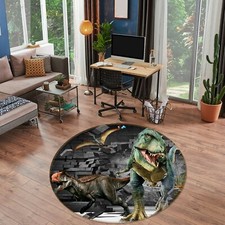 3D Brick Wall Dinosaur NAO9904 Game Rug Mat Elegant Photo Carpet Mat Fay