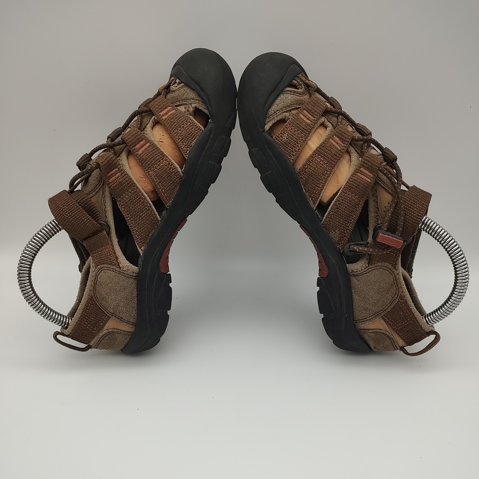 Scarpe sandali sportivi Keen Newport ragazzo marrone nero impermeabili escursionismo taglia 2