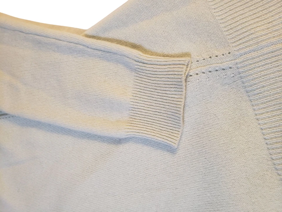 Suéter básico tejido verde M cuello redondo Ellen Tracy cachemir para mujer Foto 3 de 4