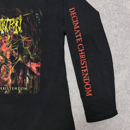 Vintage Incantation Shirt Large Death Metal Band Tee Tour Mortician Immolation - Picture 11 of 18