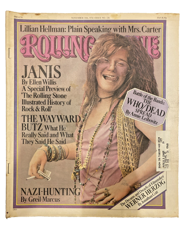VTG 1976 Rolling Stone Magazine #226 Janis Joplin History Of Rock &Roll Nov 18th