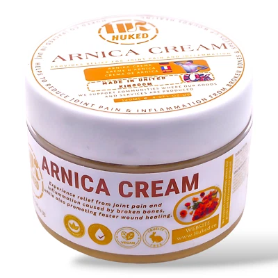 Huked Extra Strong Arnica Cream -Reduces bruising & swelling -Fast-acting- 120ml