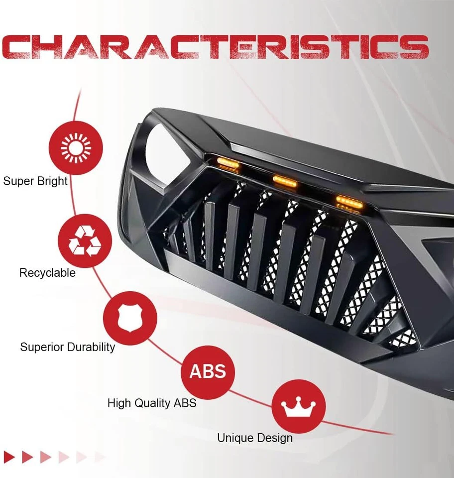 Parrilla de parachoques delantera Goliath para Jeep Wrangler JL 2018-2023 y Gladiator JT Foto 4 de 4