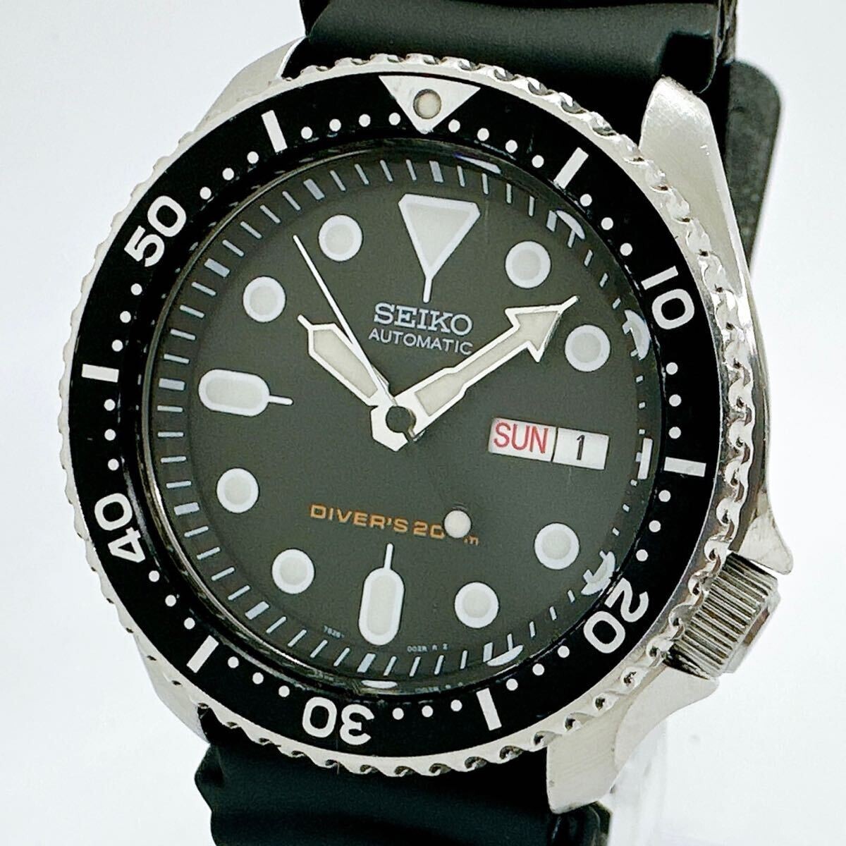 SEIKO 7S26-0020 SKX007 Black Boy Divers Watch AT 200m From SEIKO 7S26-0020 SKX007 Black Boy Divers Watch AT 200m From