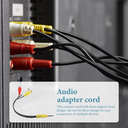 3Pcs AV Connecting Cord Multi-use AV Cord Cord Audio Adapter Reusable Connect - 第 3/12 張圖片
