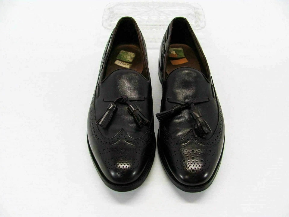 Zapato Allen Edmonds Hombre Manchester Talla 11.5A Borgoña Punta de Ala Mocasín Usado qp Foto 4 de 4