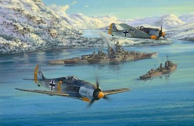 Eismeer Patrol by Anthony Saunders signed by WWII Tirpitz and Luftwaffe Veterans - Image 1 of 4