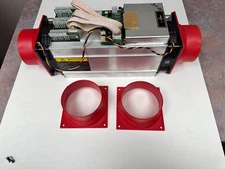 AntMiner Set of 2 S11 T15 S9 L3+ Fan Shroud Cooling Crypto miner duct 4in-120mm