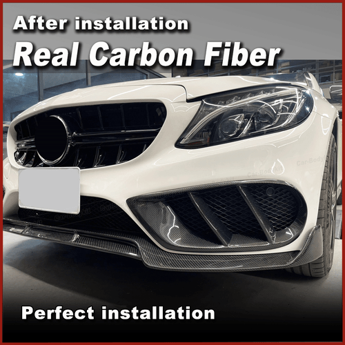 2xCarbon Lufteinlass Entlüftung Air Vent für Merceben Benz W205 C-Klasse C43 AMG - Bild 6 von 13