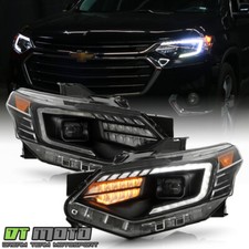 For 2018-2021 Chevy Traverse Drl Light Bar Projector Headlights W/led Signal