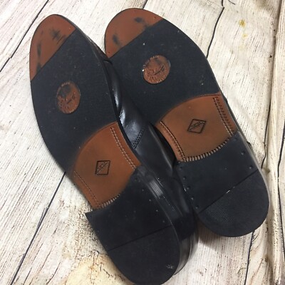 Stanley Blacker Black Leather Slip On Shoes Mens 10.5 M Made in Italy   38562/02 Stanley Blacker Black Leather Slip On Shoes Mens 10.5 M Made  main image 3