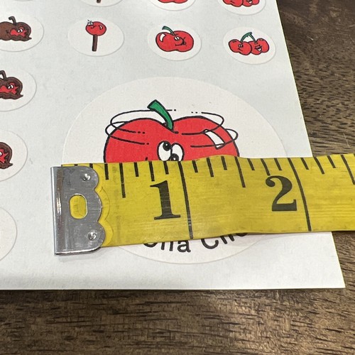 Vintage 80’s Scratch n Sniff Sticker Sheet Matte Cherry Cherries Chocolate - Picture 11 of 12