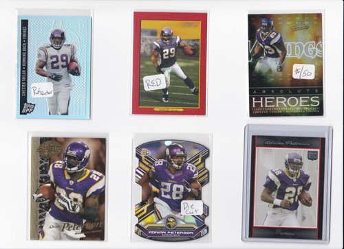 ADRIAN PETERSON 2014 BOWMAN FOOTBALL DIE CUT PARALLEL CARD-SHIPS FREE - Picture 2 of 24