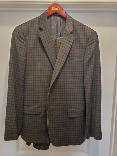 Armani Exchange Men's Modern Fit Wool Suit Gray Grey 44 38 NEW NWT $695 Sharp - Picture 2 of 8