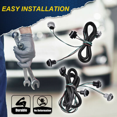 Tail Light Wiring Harness For 2007-2014 Chevy Silverado & GMC Sierra – Left & Right Set – CROSSDESIGN, 1-Yr Warranty 5 thumbnail image