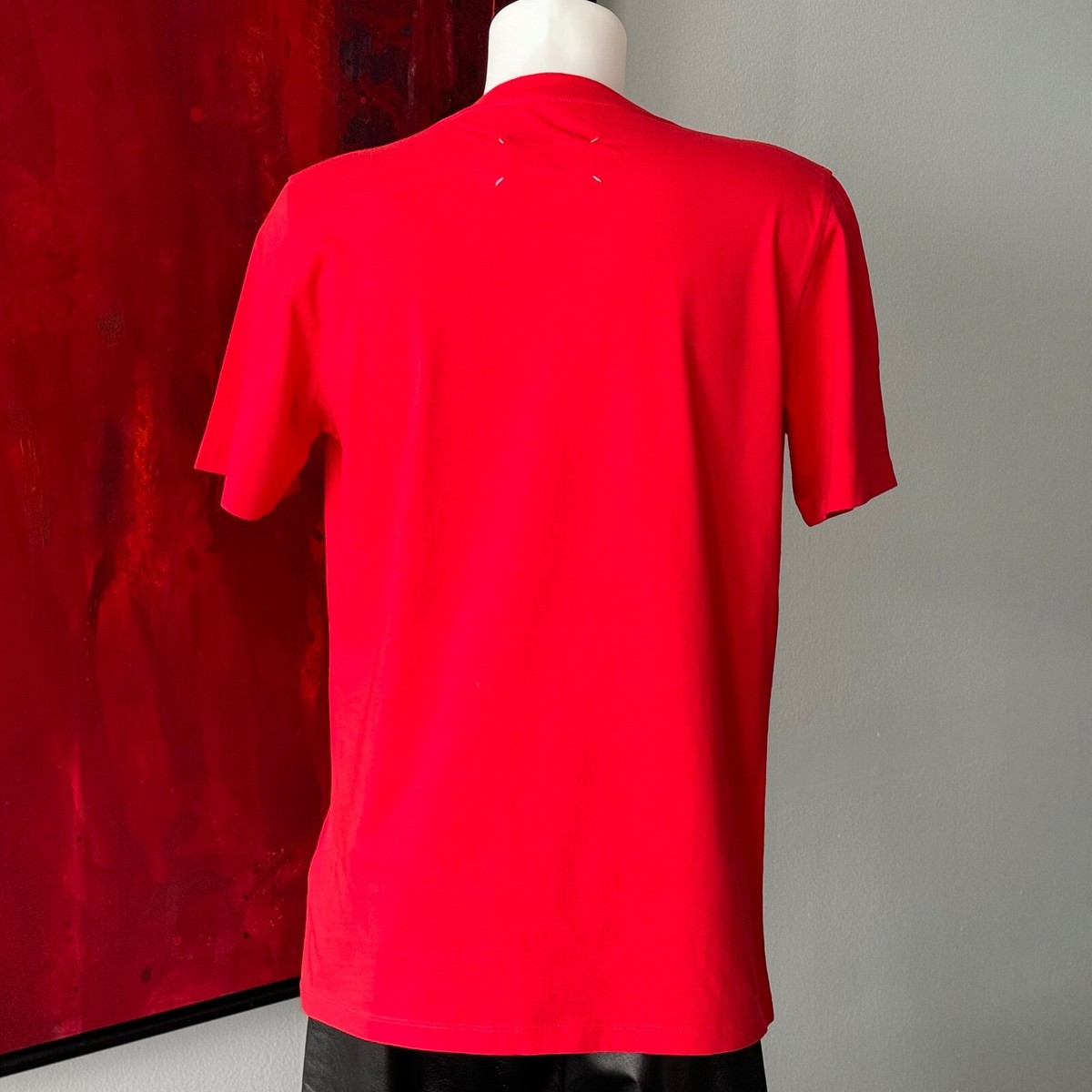 MAISON MARGIELA red Stereotype T-shirt print size 48 from S