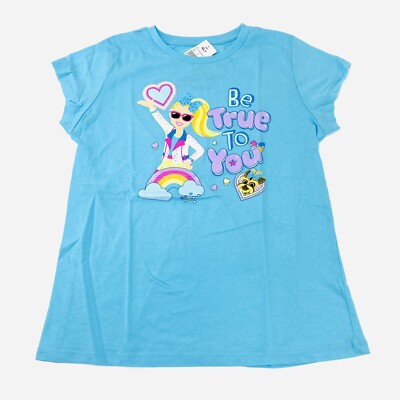 Nickelodeon Jojo Siwa T-Shirt ‘Be True To You’ Aqua Size XL+