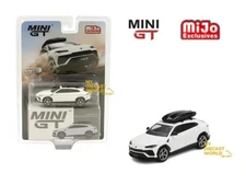 Mini GT #220 1:64 Lamborghini Urus White W/Roof Box Limited Edition mgt00220