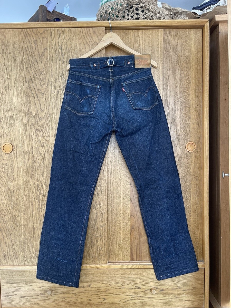 RARE Levi's vintage 201xx 1937 cinch back selvedge Jeans 30/31.5