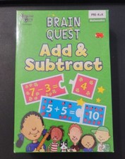 Brain Quest Add  Subtract Game Puzzle pre-K Kindergaten Math Learning Stem NEW
