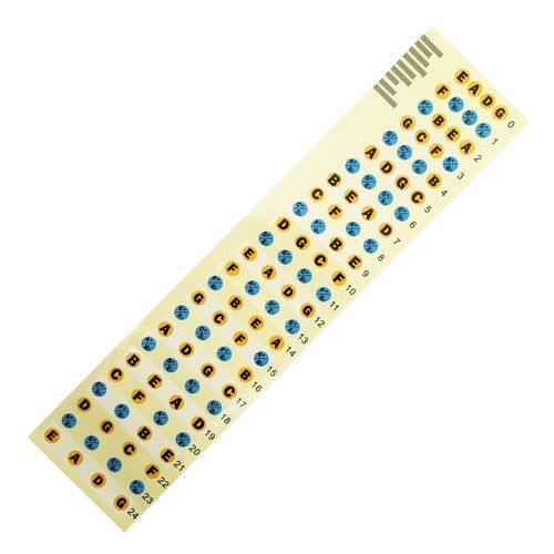 Bass Guitar Practice Fretboard Note Decals Fingerboard Map Sticker for