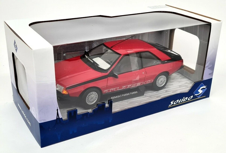 Solido 1/18 - Renault Fuego Turbo 1980 Red Diecast Scale model car - Image 2 of 4