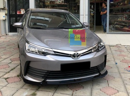 TOYOTA COROLLA E170 2017+ LIPPE SPOILER STOSSSTANGE GLÄNZEND SCHWARZ SPLITTER - Bild 3 von 5