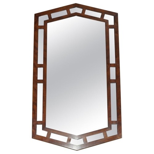 STUNNING PATINA DREXEL HERITAGE RECTANGLE WALL MIRROR PART OF A LARGE SUITE - Picture 1 of 11