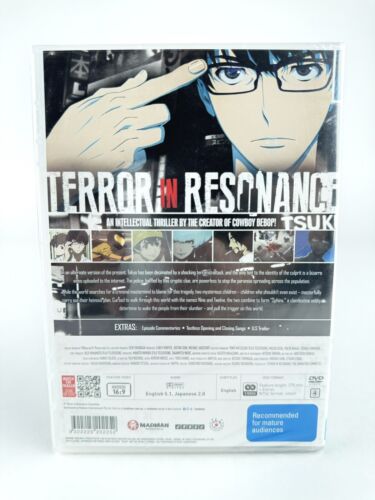 Terror in Resonance Series Collection (DVD, 2014) RARE Region 4 Sealed New Anime - Picture 2 of 3