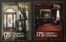 Portugal 2022 - 175 Years Literay Guild (Grémio Literário) set MNH