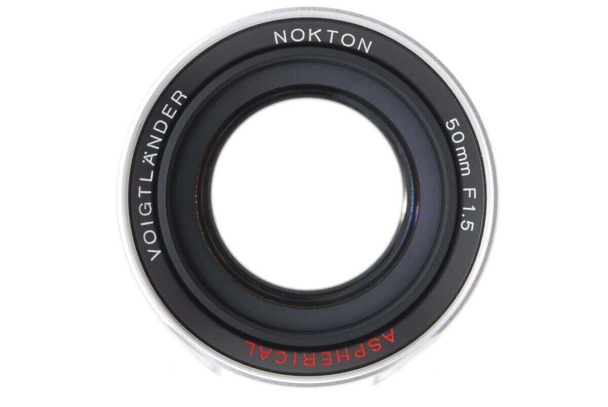 Voigtlander NOKTON 50mm F/1.5 ASPH Lens Silver Lmount Japan Voigtlander NOKTON 50mm F/1.5 ASPH Lens Silver Lmount Japan